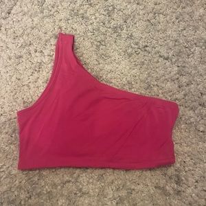 one shoulder tank top